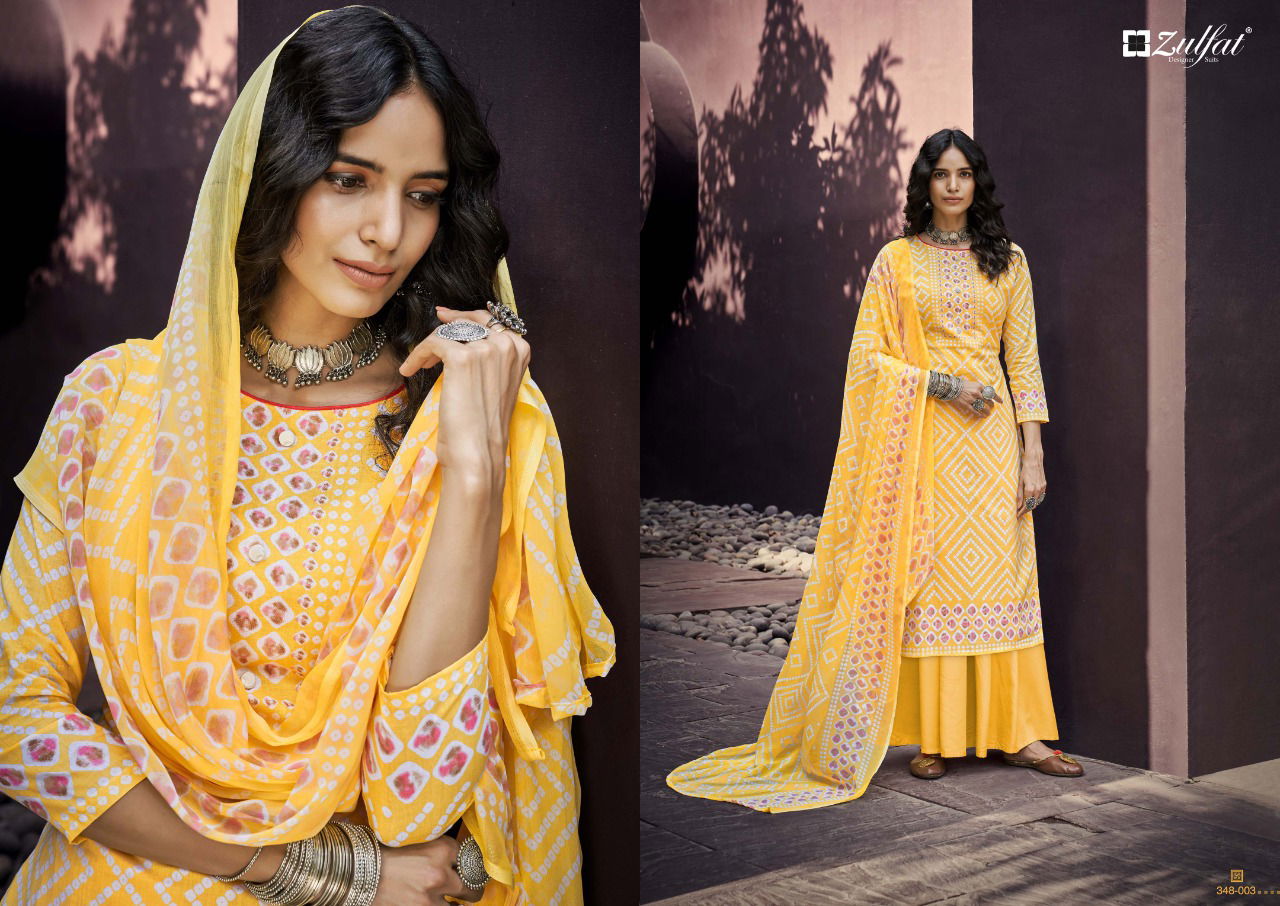Zulfat Summer Queen Latest Fancy Designer Festive Wear Pure Cotton Digital Printed Dress Material 